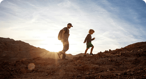 Happy family together